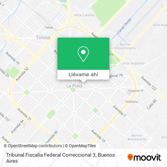 Mapa de Tribunal Fiscalia Federal Correccional 3