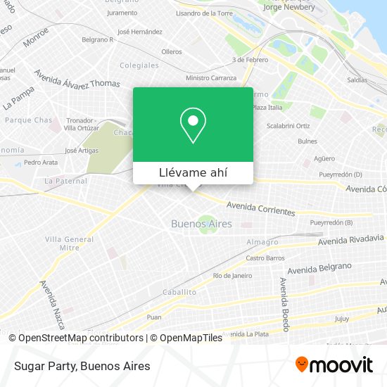 Mapa de Sugar Party