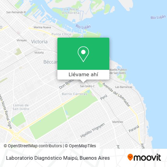 Mapa de Laboratorio Diagnóstico Maipú