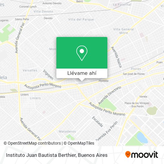 Mapa de Instituto Juan Bautista Berthier