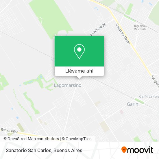 Mapa de Sanatorio San Carlos