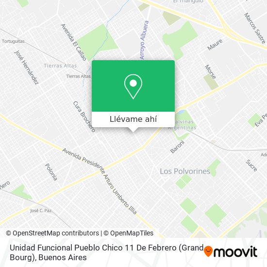 Mapa de Unidad Funcional Pueblo Chico 11 De Febrero (Grand Bourg)