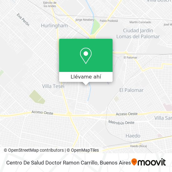 Mapa de Centro De Salud Doctor Ramon Carrillo