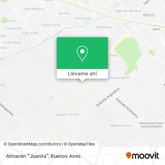 Mapa de Almacén ""Juanita""