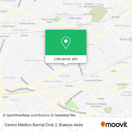 Mapa de Centro Médico Barrial Cmb 2