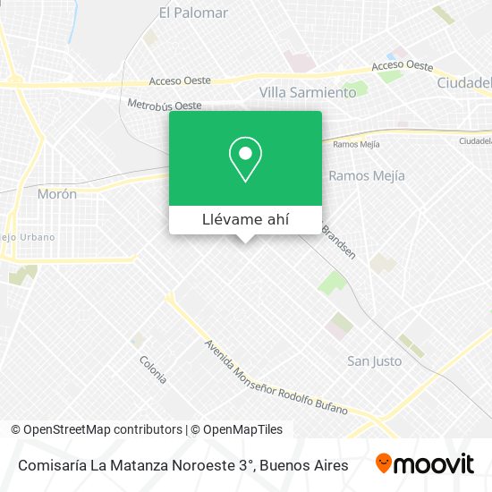 Mapa de Comisaría La Matanza Noroeste 3°