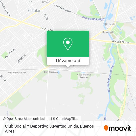 Mapa de Club Social Y Deportivo Juventud Unida