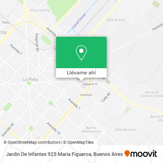Mapa de Jardín De Infantes 925 Maria Figueroa
