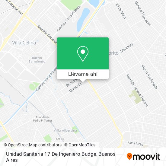 Mapa de Unidad Sanitaria 17 De Ingeniero Budge