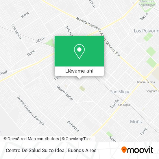 Mapa de Centro De Salud Suizo Ideal