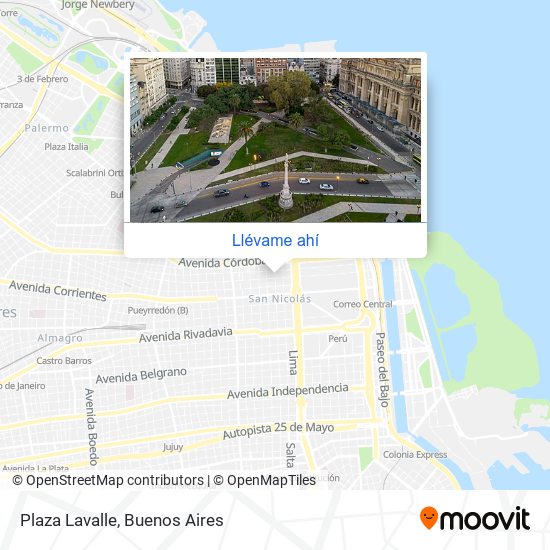 Mapa de Plaza Lavalle