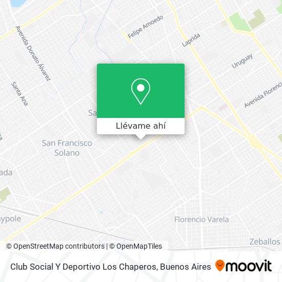 Mapa de Club Social Y Deportivo Los Chaperos