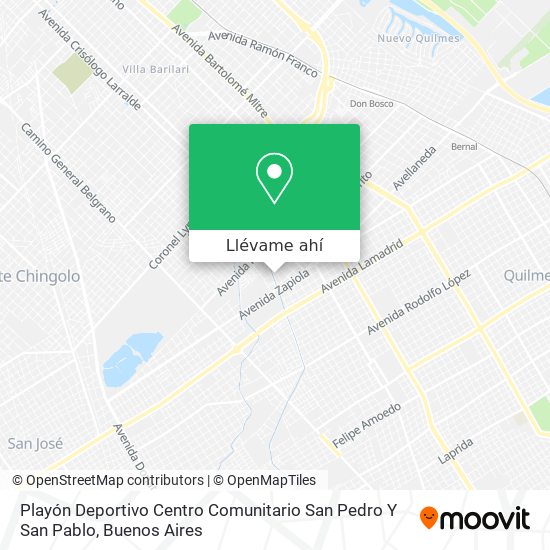 Mapa de Playón Deportivo Centro Comunitario San Pedro Y San Pablo