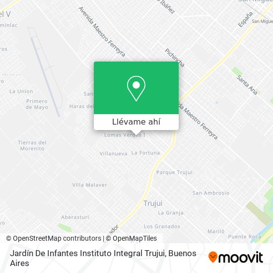 Mapa de Jardín De Infantes Instituto Integral Trujui