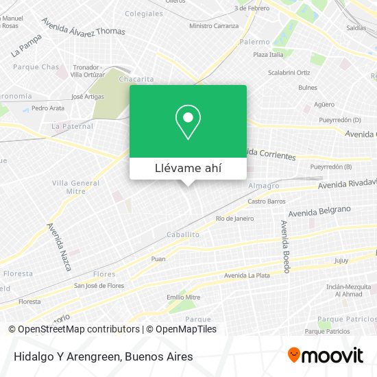 Mapa de Hidalgo Y Arengreen