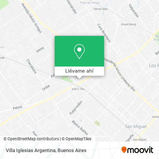 Mapa de Villa Iglesias Argentina