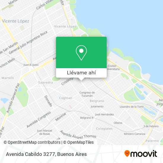 Mapa de Avenida Cabildo 3277