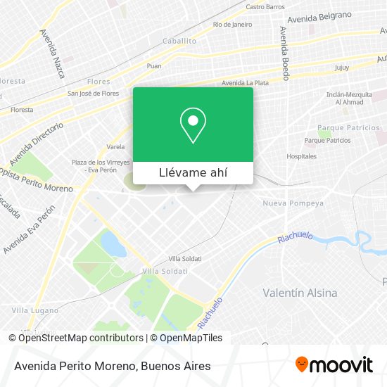 Mapa de Avenida Perito Moreno