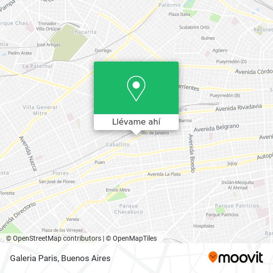 Mapa de Galeria Paris