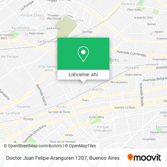 Mapa de Doctor Juan Felipe Aranguren 1207