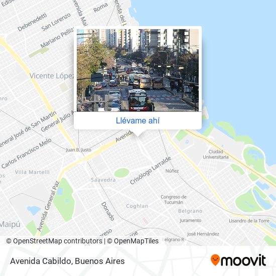 Mapa de Avenida Cabildo