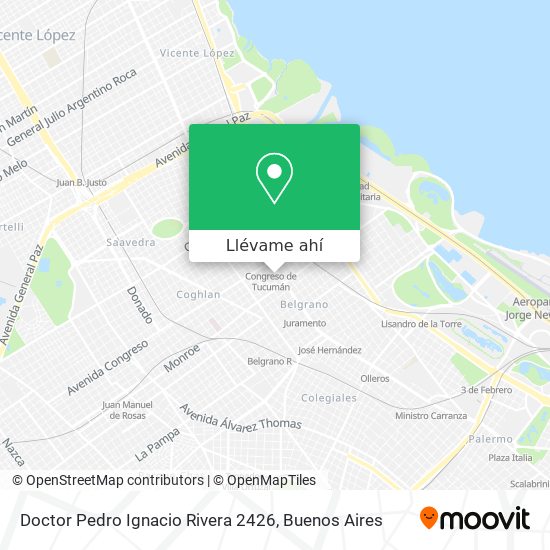 Mapa de Doctor Pedro Ignacio Rivera 2426