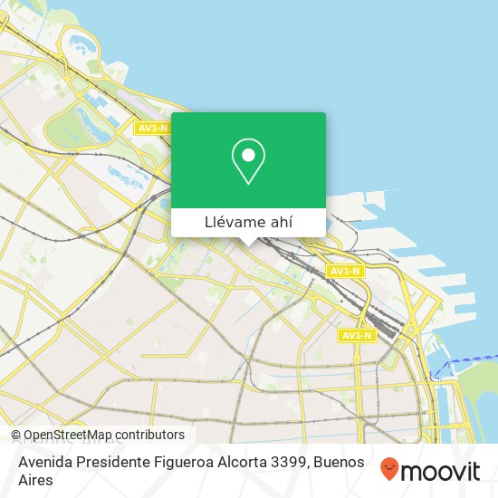 Mapa de Avenida Presidente Figueroa Alcorta 3399