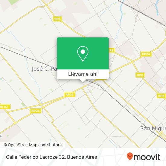 Mapa de Calle Federico Lacroze 32