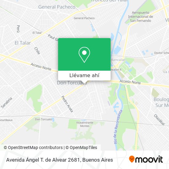Mapa de Avenida Ángel T. de Alvear 2681