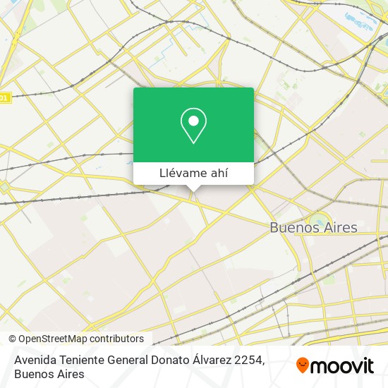 Mapa de Avenida Teniente General Donato Álvarez 2254