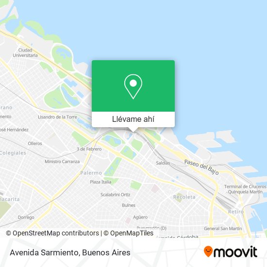 Mapa de Avenida Sarmiento