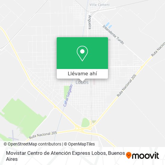 Mapa de Movistar Centro de Atención Express Lobos