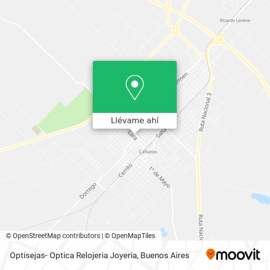 Mapa de Optisejas- Optica Relojeria Joyeria