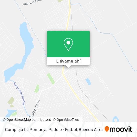 Mapa de Complejo La Pompeya Paddle - Futbol