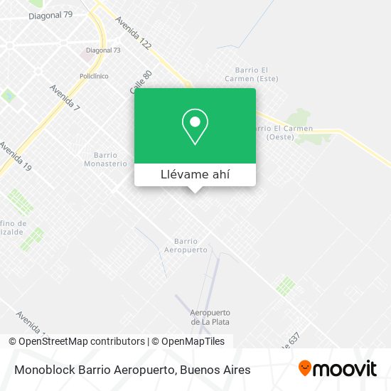 Mapa de Monoblock Barrio Aeropuerto