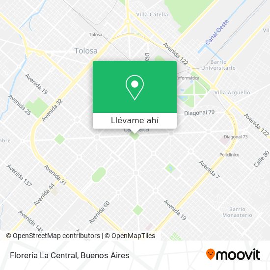 Mapa de Floreria La Central
