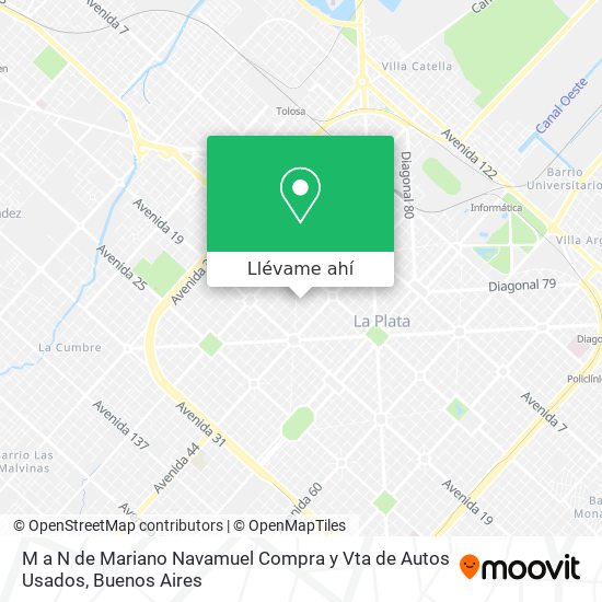 Mapa de M a N de Mariano Navamuel Compra y Vta de Autos Usados