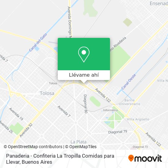 Mapa de Panaderia - Confiteria La Tropilla Comidas para Llevar