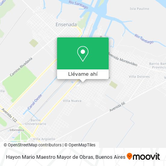 Mapa de Hayon Mario Maestro Mayor de Obras