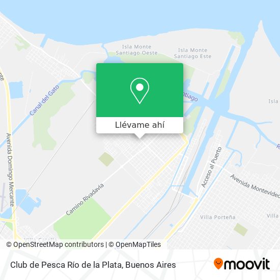 Mapa de Club de Pesca Río de la Plata