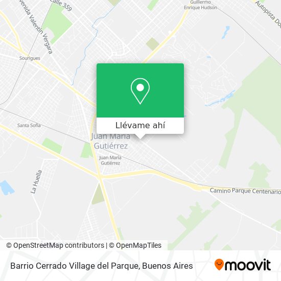 Mapa de Barrio Cerrado Village del Parque