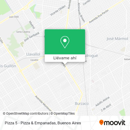 Mapa de Pizza 5 - Pizza & Empanadas