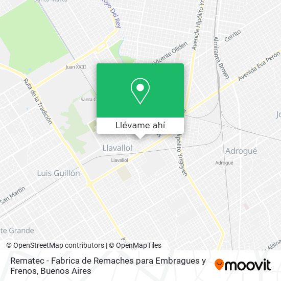 Mapa de Rematec - Fabrica de Remaches para Embragues y Frenos