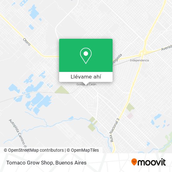 Mapa de Tomaco Grow Shop
