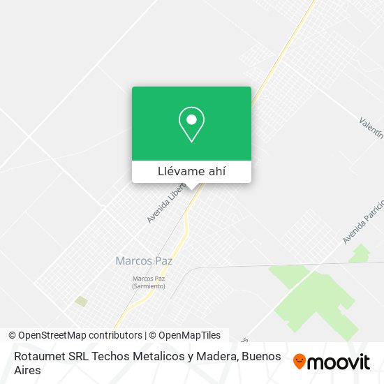 Mapa de Rotaumet SRL Techos Metalicos y Madera