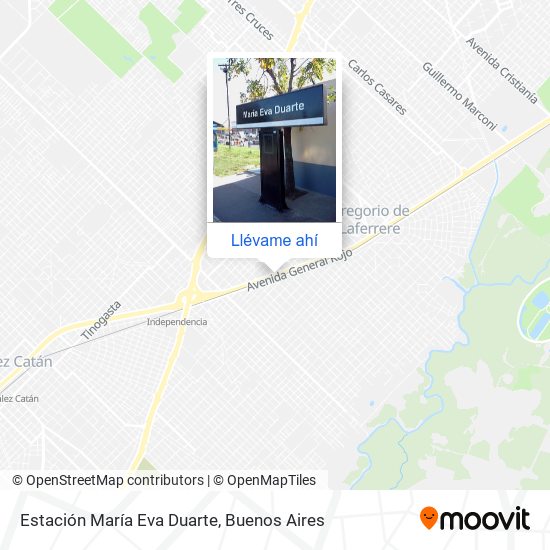 Mapa de Estación María Eva Duarte