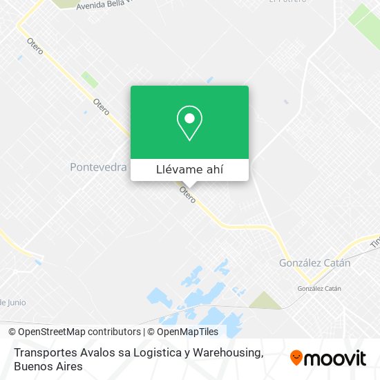 Mapa de Transportes Avalos sa Logistica y Warehousing