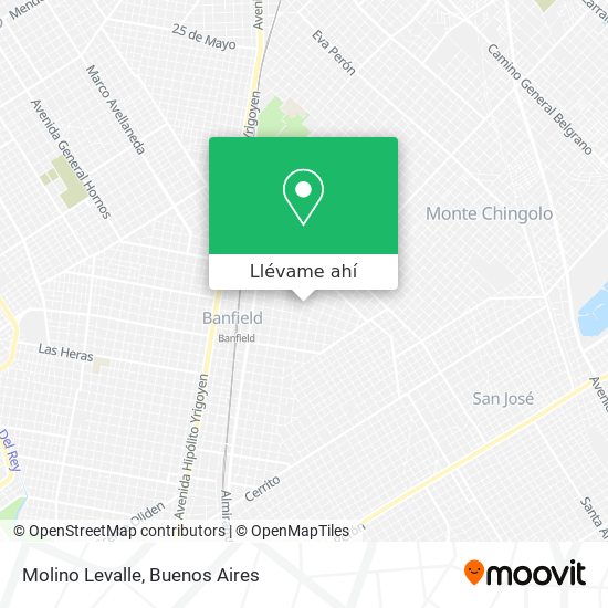 Mapa de Molino Levalle