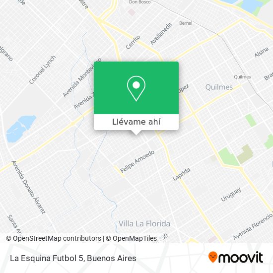 Mapa de La Esquina Futbol 5