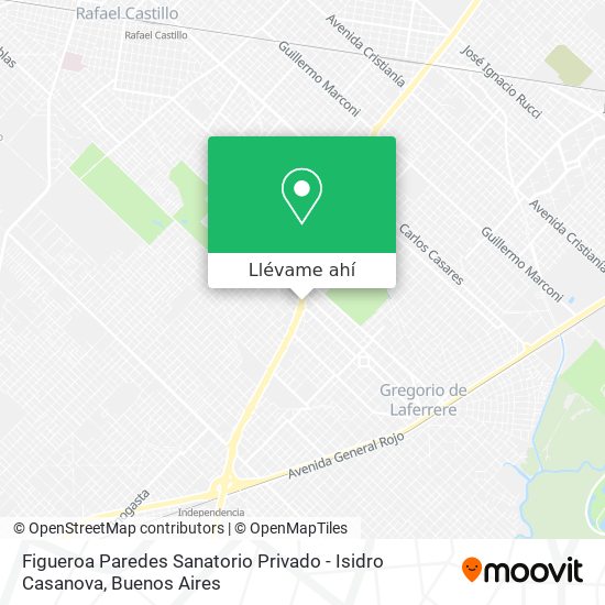 Mapa de Figueroa Paredes Sanatorio Privado - Isidro Casanova